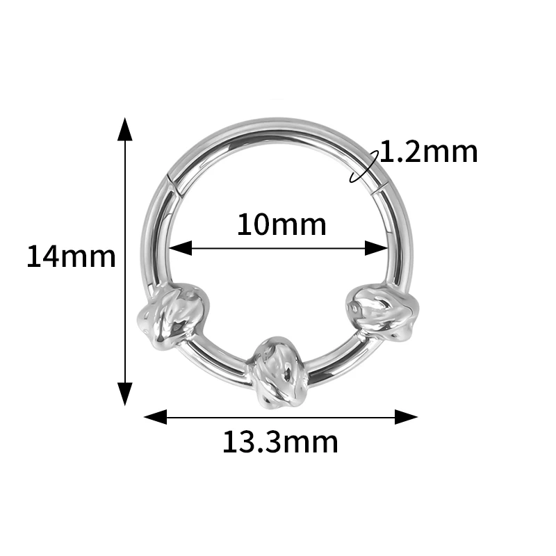 ASTM F136 Titanium Nose Rings PIERC Butterfly/heart/Marquise CZ Ring Hoop EAR Hinged Clicker Earring Labret Tragus Body Piercing