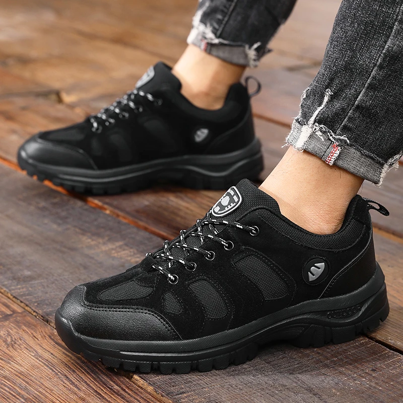 Outdoor Hiking Shoes for Men Anti Slip Wear-resistant Hiking Sneakers 2026 New Comfortable Breathable Durable Camping Mens Shoes