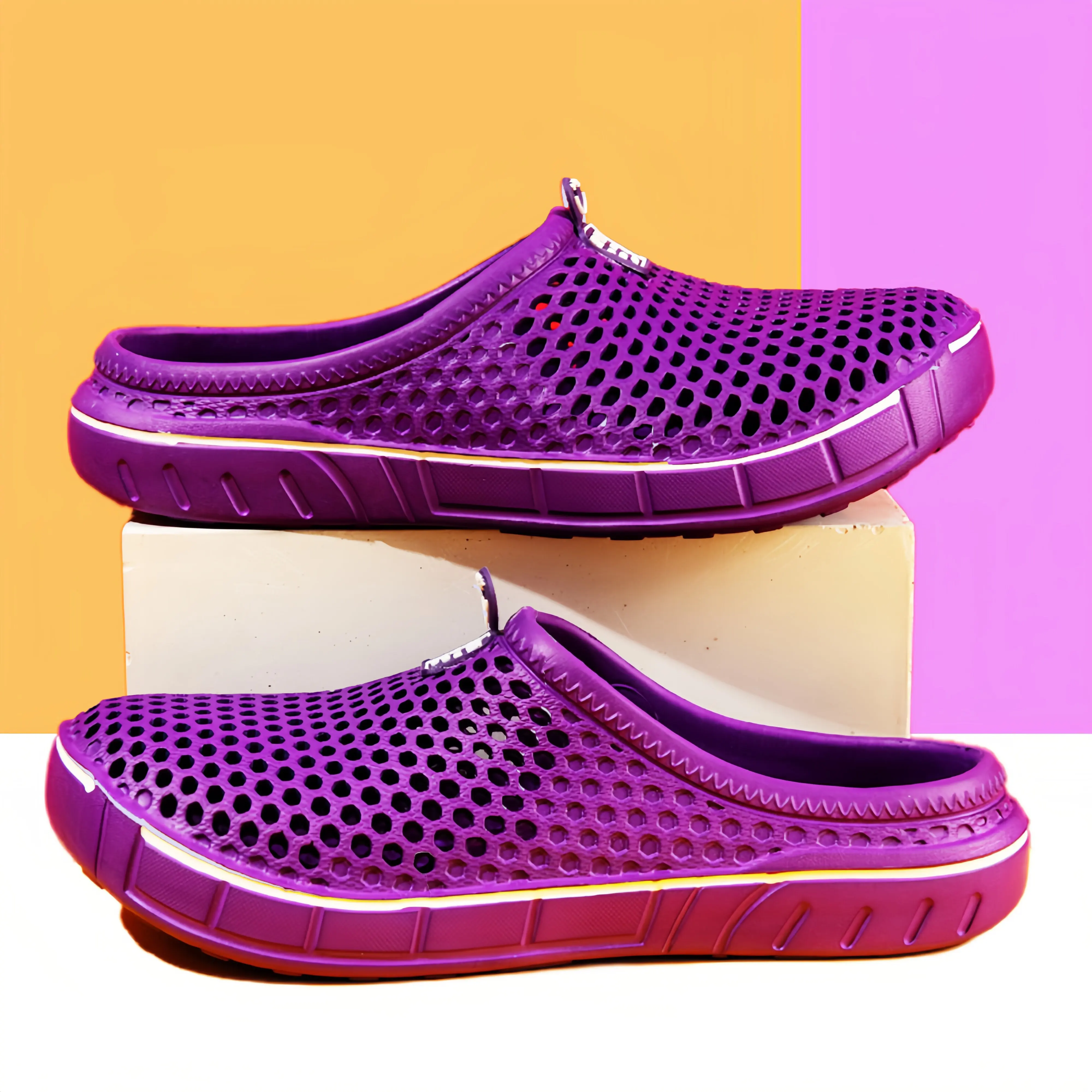 Couple's Style Lightweight Anti-Slip Ladies' Thong Slippers Multiple Colors Available Simple Design Pure Color Sandals