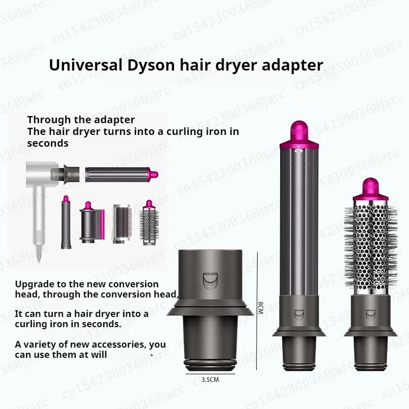 Hair Dryer Automatic Hair Straightener Curling Nozzle For Dyson Supersonic HD16 Nural Accessories Cylinder Comb Diffusion Nozzle