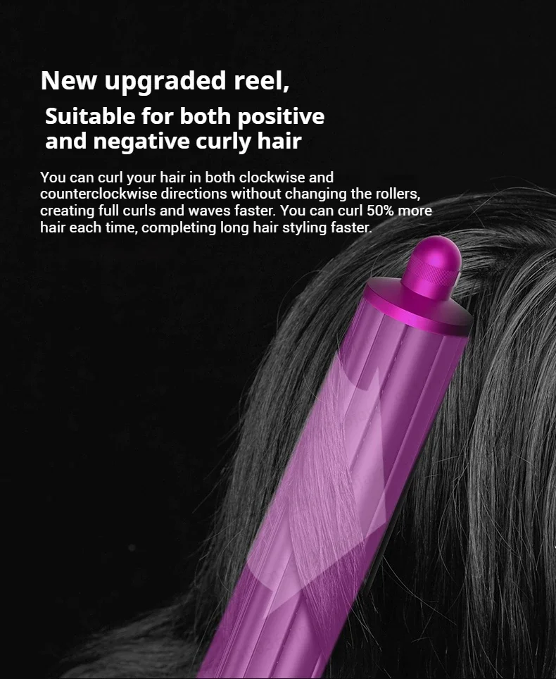 Hair Dryer Automatic Hair Straightener Curling Nozzle For Dyson Supersonic HD16 Nural Accessories Cylinder Comb Diffusion Nozzle