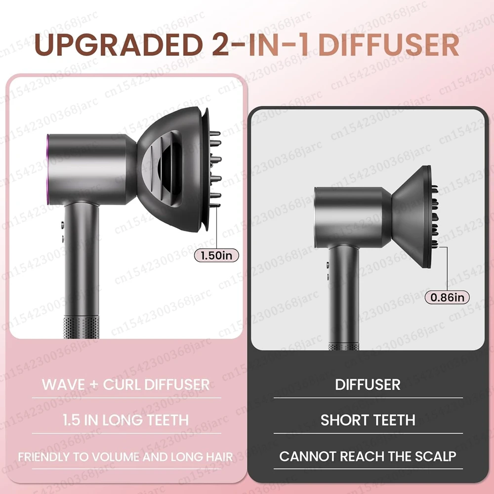 Hair Dryer Automatic Hair Straightener Curling Nozzle For Dyson Supersonic HD16 Nural Accessories Cylinder Comb Diffusion Nozzle
