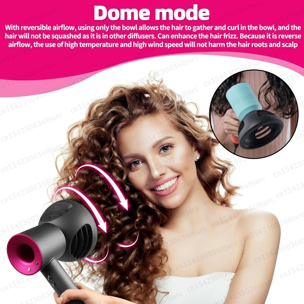 Hair Dryer Automatic Hair Straightener Curling Nozzle For Dyson Supersonic HD16 Nural Accessories Cylinder Comb Diffusion Nozzle