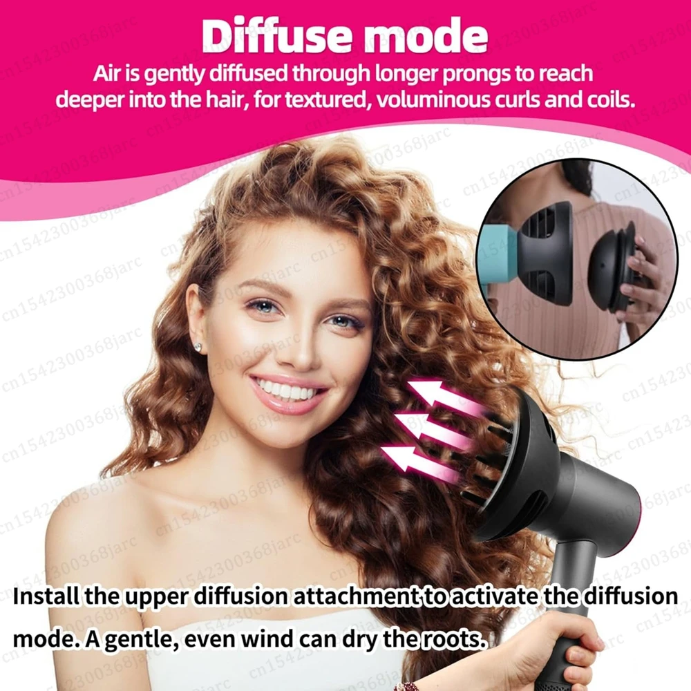 Hair Dryer Automatic Hair Straightener Curling Nozzle For Dyson Supersonic HD16 Nural Accessories Cylinder Comb Diffusion Nozzle