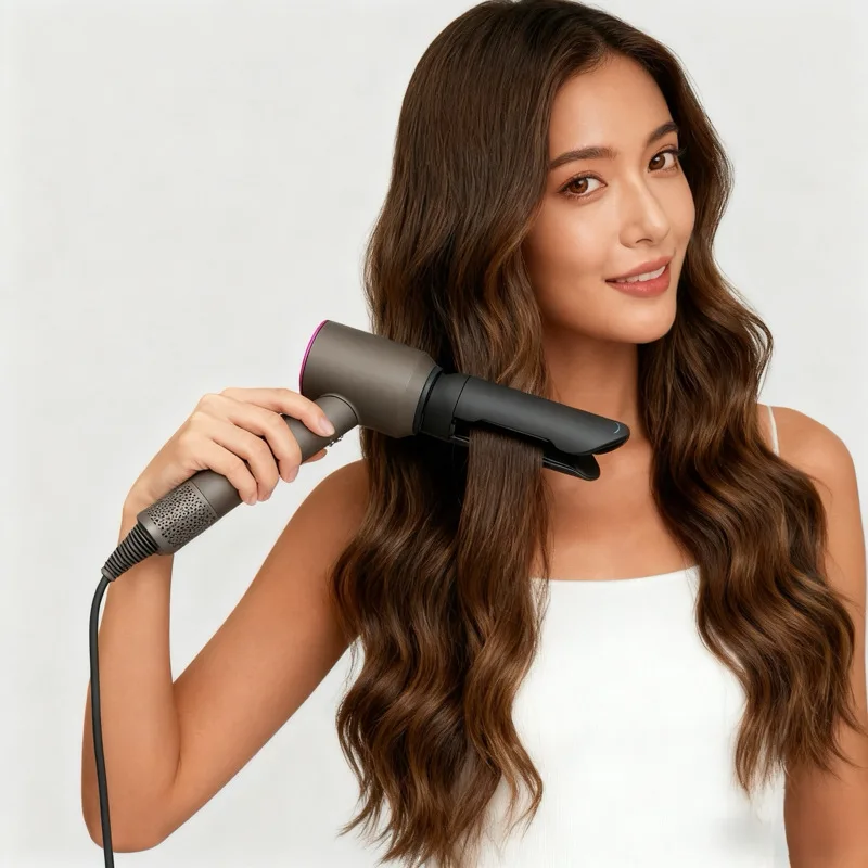 Hair Dryer Automatic Hair Straightener Curling Nozzle For Dyson Supersonic HD16 Nural Accessories Cylinder Comb Diffusion Nozzle