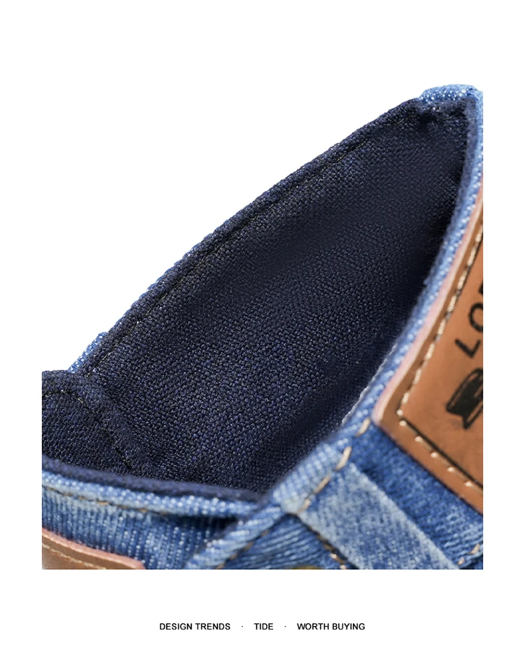 Men's Fashionable Canvas Denim Boots Breathable Outdoor Climbing Boots Versatile Stylish Casual Boot Footwear
