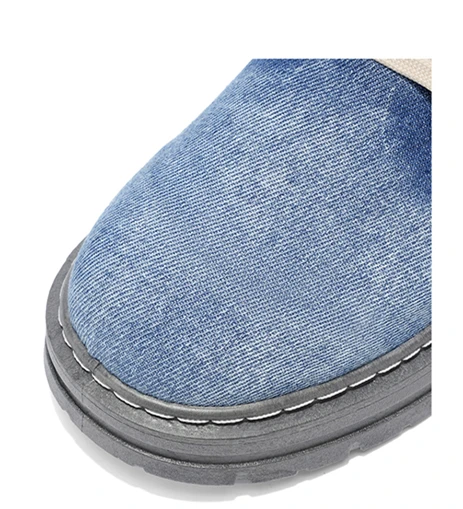 Men's Fashionable Canvas Denim Boots Breathable Outdoor Climbing Boots Versatile Stylish Casual Boot Footwear