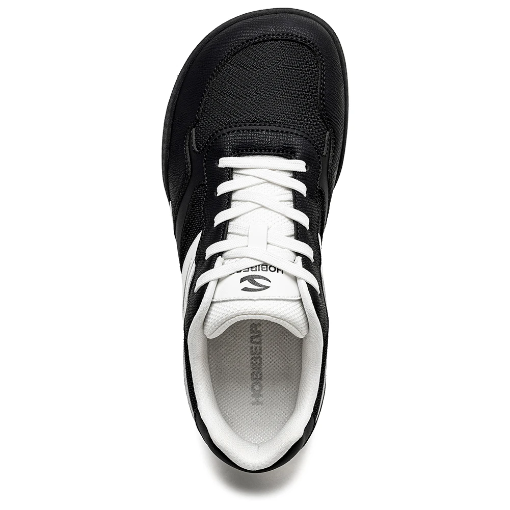 HOBIBEAR Men's Wide Width Shoes Barefoot Lace Up Sneakers Lightweight Flexible Casual Walking Shoes for Unisex