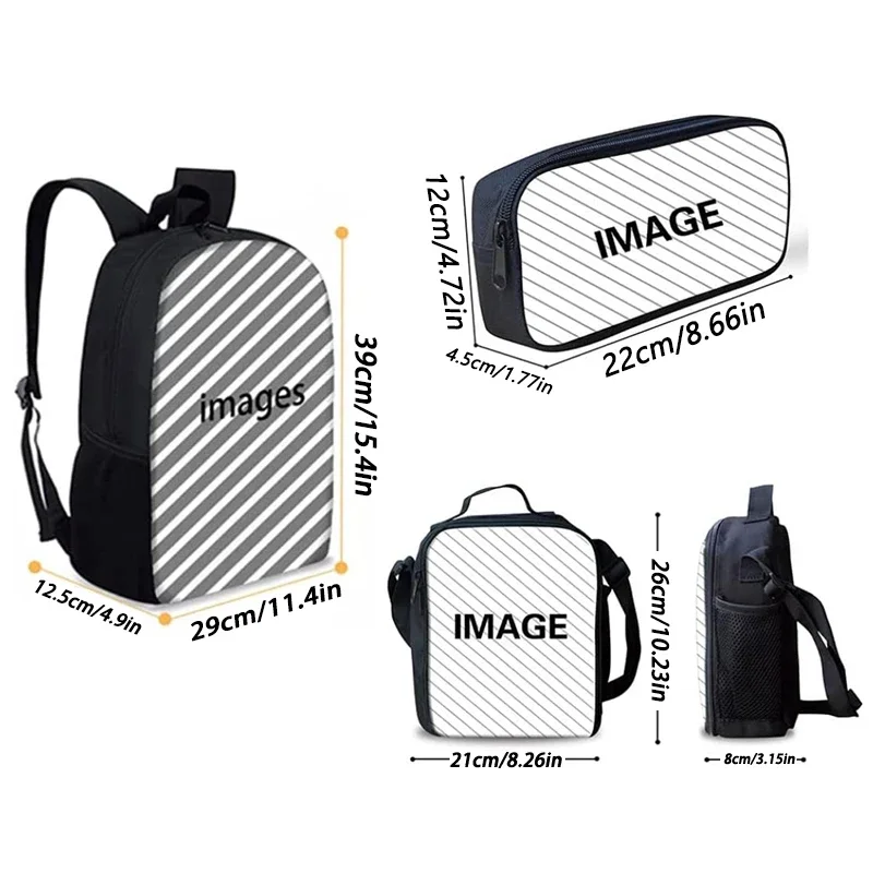 Child School Cool Popular Singers Michaels Jackson Backpack with Lunch Bags ,Pencil Bags ,School Bags for Boys Girls Best Gift