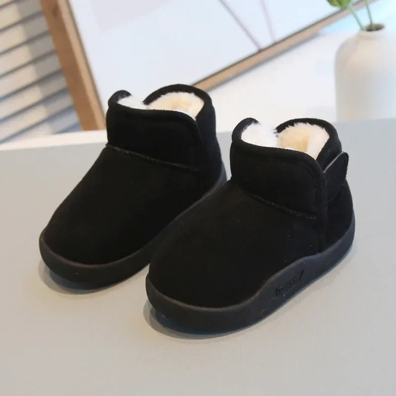 Winter Baby Girl Shoes New Toddler Snow Boots Children Infant Plush Warm Kids Short Boots Boys Cotton Shoes Size 15-24