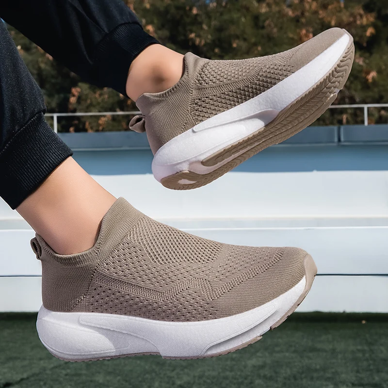 Men Running Shoes Walking Shoes Sock Shoes Men Sneakers Slip On Loafers Sport Shoes Men Sneakers Casual Shoes Couple Shoes