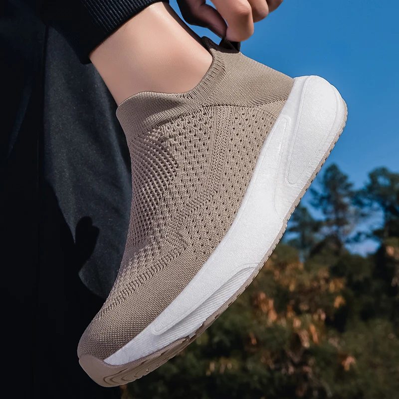 Men Running Shoes Walking Shoes Sock Shoes Men Sneakers Slip On Loafers Sport Shoes Men Sneakers Casual Shoes Couple Shoes