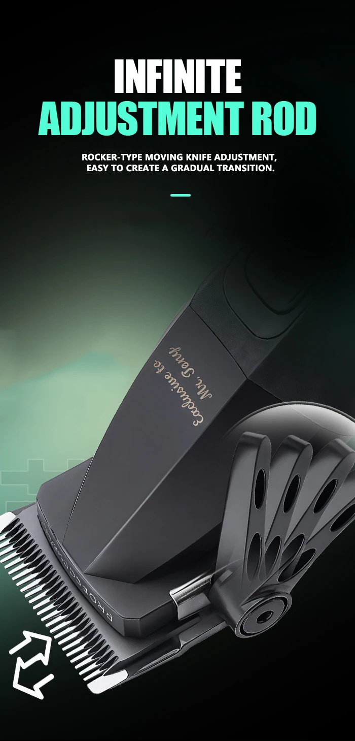 Kemei 1819 Electric Hair Clippers Men Professional Rechargeable Cordless Hair Cutting Machine High Quality Hair Trimmer Barber