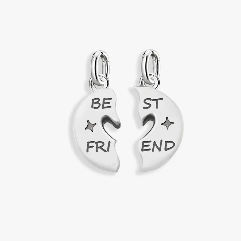 Adjustable 925 Sterling Silver Vintage Pendants Birthday Cake Love Heart Charms Beads Fit Original Bracelet Necklace DIY Jewelry