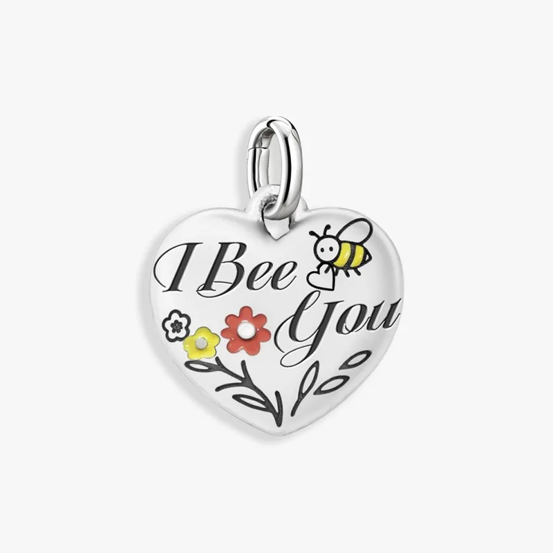 Adjustable 925 Sterling Silver Vintage Pendants Birthday Cake Love Heart Charms Beads Fit Original Bracelet Necklace DIY Jewelry