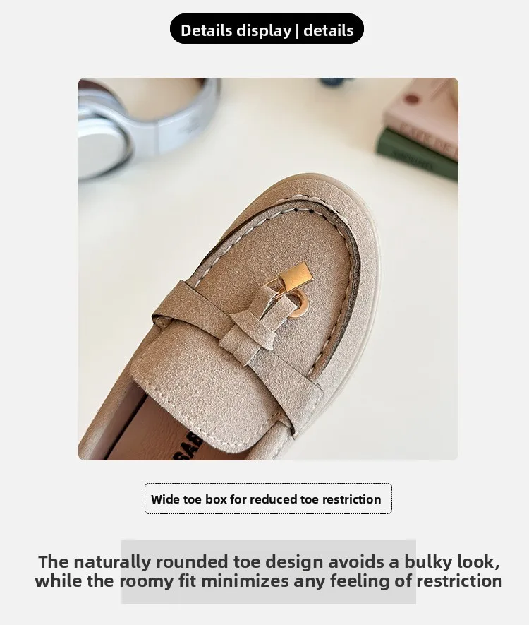 Children's Slip-On Loafers Retro British Style Casual Shoes Leather Shoes for Boys And Girls Breathable Rubber Sole Summer Shoes