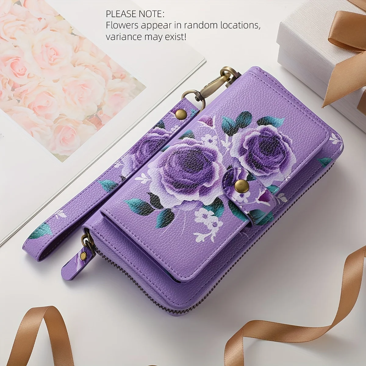 Anti-Theft Rfid Women's Wallet Card Holder, Universal Phone Protective Case, Phone Bag, Stylish Large Capacity 70% off Long Wallet, Clutch Bag, Suitable for All Phone Models