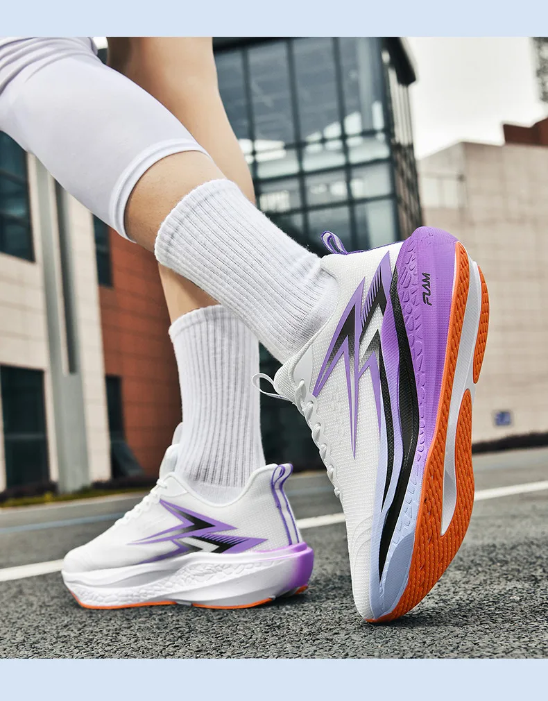 New Running Shoes Men Speciality Marathon Men's Sports Lightweight Carbon Board Women's Comfortable Athletic Nonskid Sneakers
