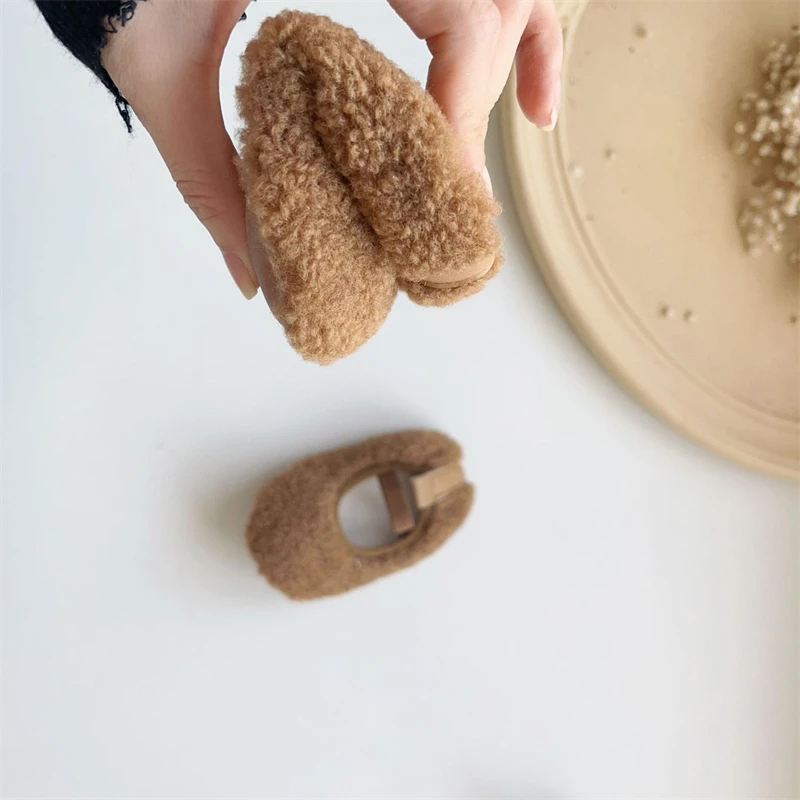 Baby Girls Boys Walking Shoes Autumn Winter Newborn Infant Casual Shoes Warm Plush Soft Soled Toddler Kids Shoes
