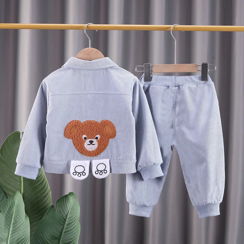 Baby Sets 2025 New Clothes Spring Autumn Leisure Set Coat+Pants Two Piece Set Boys Girls Jacket Fashion Korean Version Clothing