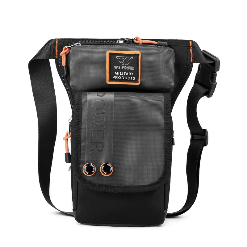 Men Leg Drop Bag Fanny Waist Pack for Motorcycle Rider Travel Military Nylon Male Crossbody Shoulder Belt Hip Bum Thigh Bags