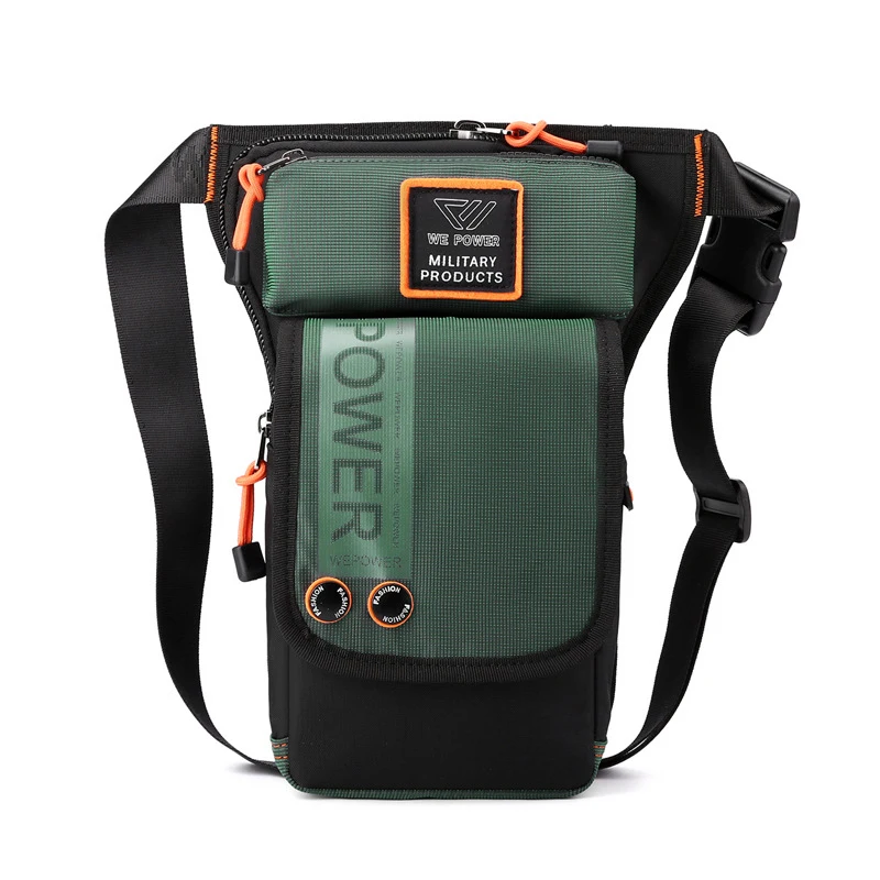 Men Leg Drop Bag Fanny Waist Pack for Motorcycle Rider Travel Military Nylon Male Crossbody Shoulder Belt Hip Bum Thigh Bags