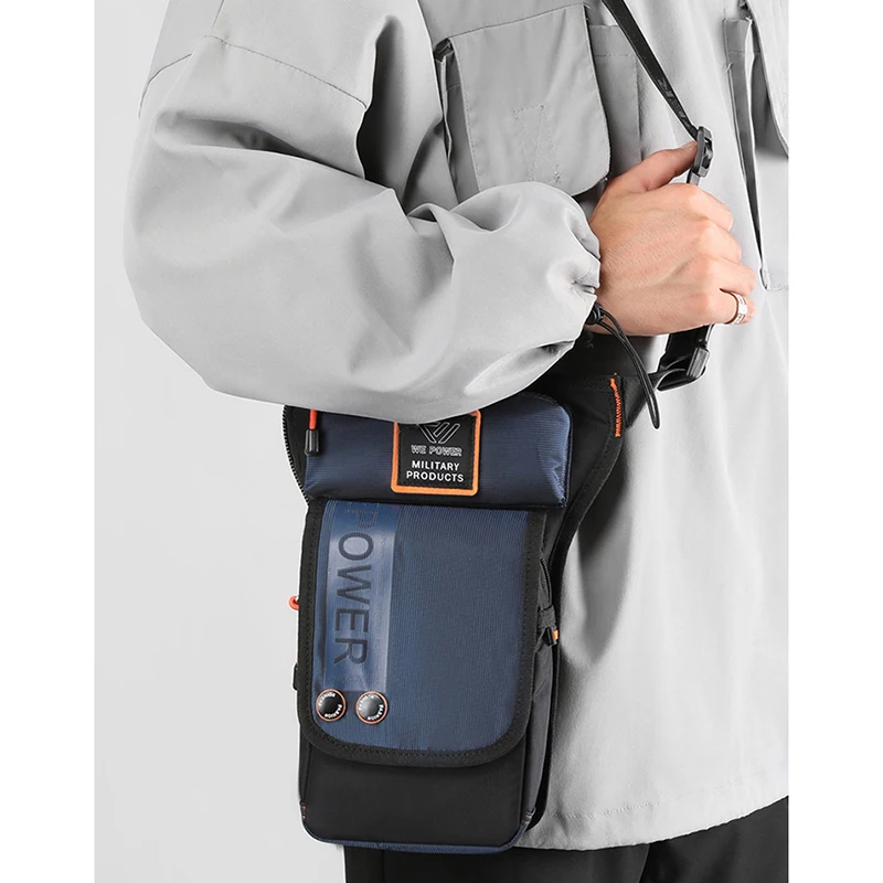 Men Leg Drop Bag Fanny Waist Pack for Motorcycle Rider Travel Military Nylon Male Crossbody Shoulder Belt Hip Bum Thigh Bags
