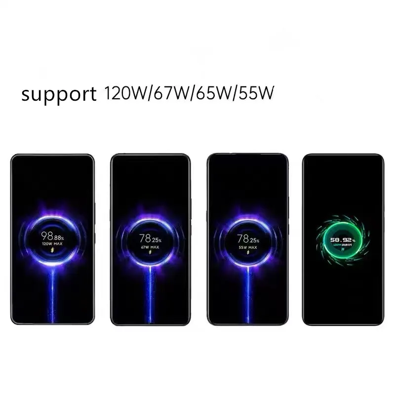 120W Super Fast Mi Turbo Charge USB Type C Charger Cable For Xiaomi 14 13 12 11Ultra Redmi Note 10 POCO USB-C Quick Line