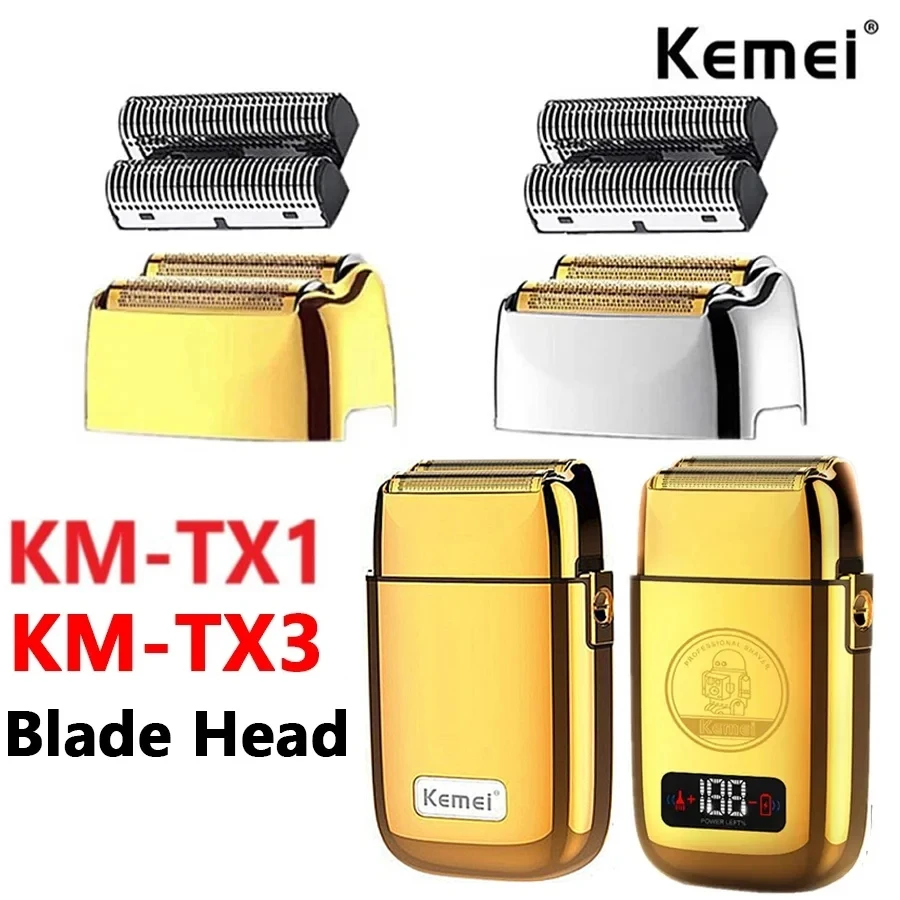 For Kemei Professional Replacement Foil and Cutter Blades Set Suitable For Kemei TX1 Shaver Original Electric Shavers Blades