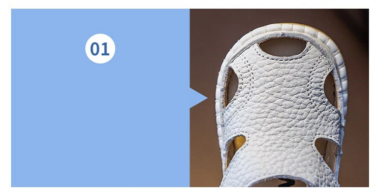 Summer Baby Girls Boys Sandals Infant Toddler Shoes Children Genuine Leather Casual Sandals Non-slip Soft Sole Kids Beach Shoes