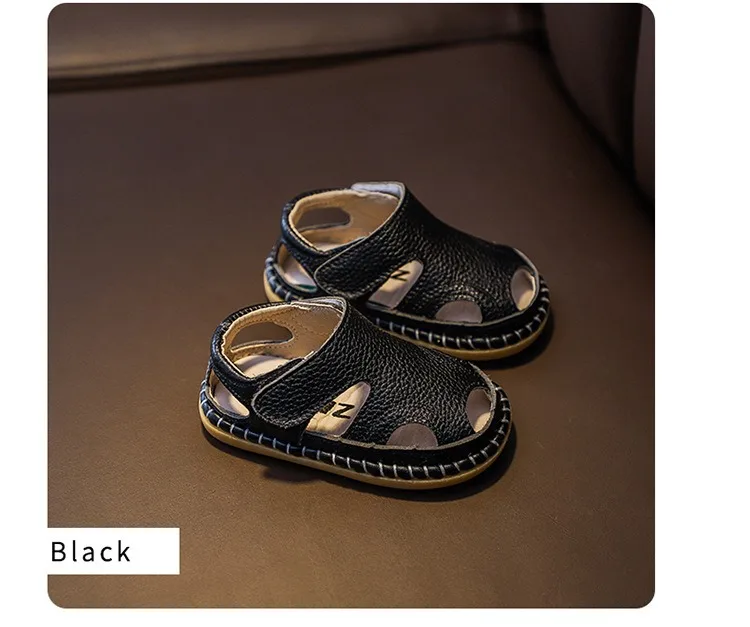 Summer Baby Girls Boys Sandals Infant Toddler Shoes Children Genuine Leather Casual Sandals Non-slip Soft Sole Kids Beach Shoes