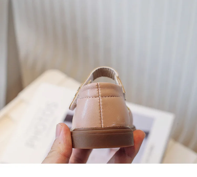 Children's Leather Shoes Spring Autumn Versatile Kids Mary Jane Shoes Fashion Embroidered Flower Causal Princess Shoes for Girls