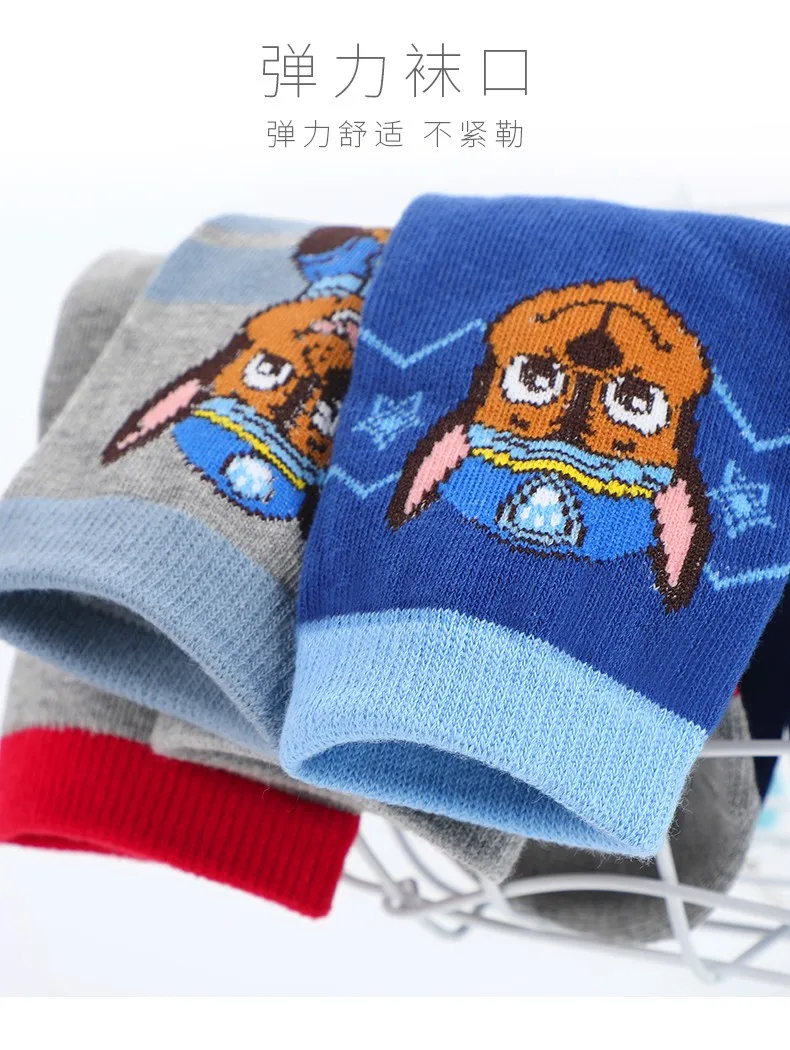 5Pairs Genuine Paw Patrol Baby Socks Cotton Spring Autumn Cartoon Animal Children's Sock Girls Boys Toddler Kids Socks Age 2-8Y