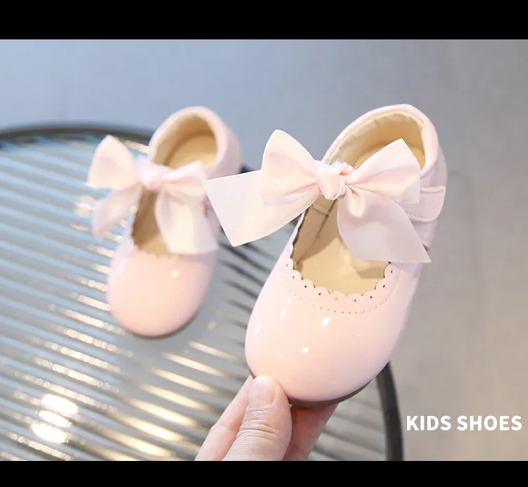 2026 Spring Autumn Little Toddler Girl Leather Dress Shoes Kids Cute Oxfords Bright Colors Girls Party Performance Dance Shoes