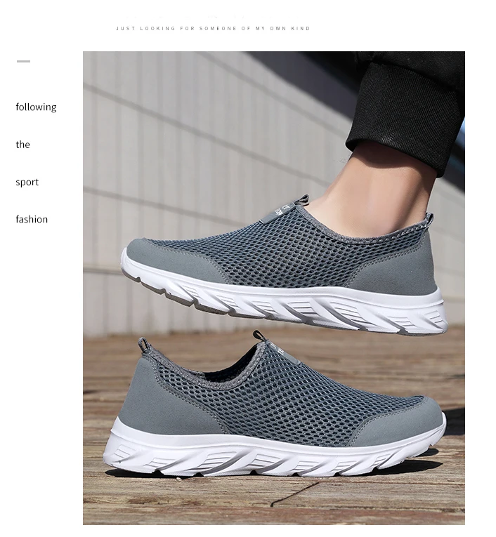 Men's Sneakers Breathable Men Casual Shoes Outdoor Male Slip On Loafers Walking Sneakers Tennis For Men