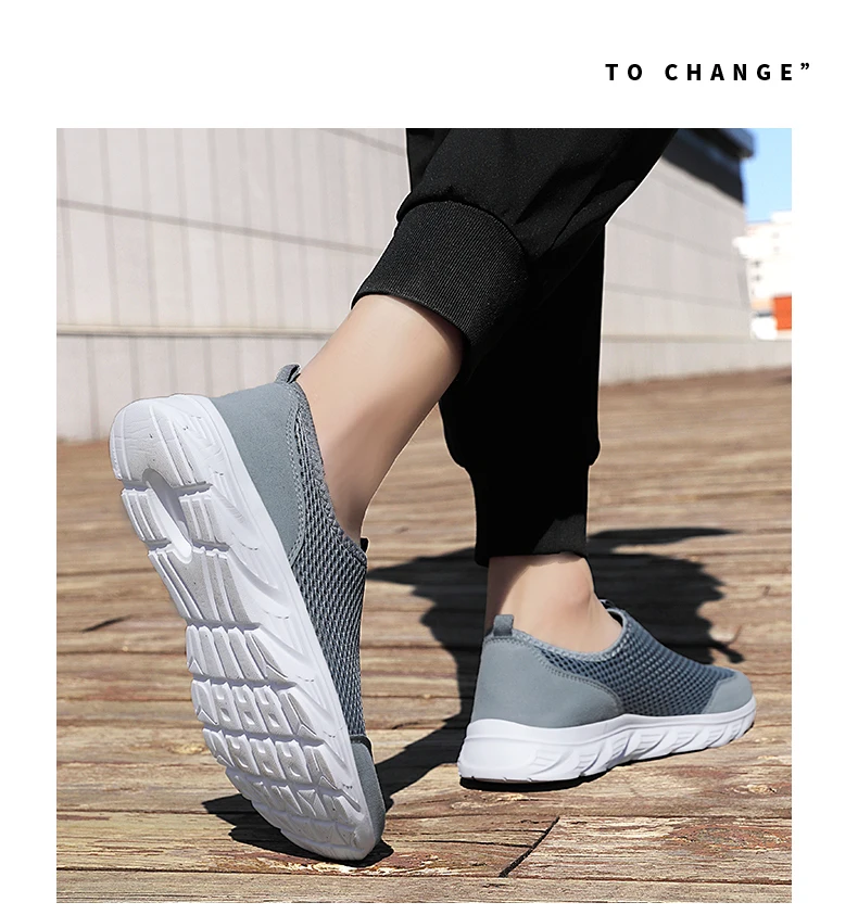 Men's Sneakers Breathable Men Casual Shoes Outdoor Male Slip On Loafers Walking Sneakers Tennis For Men