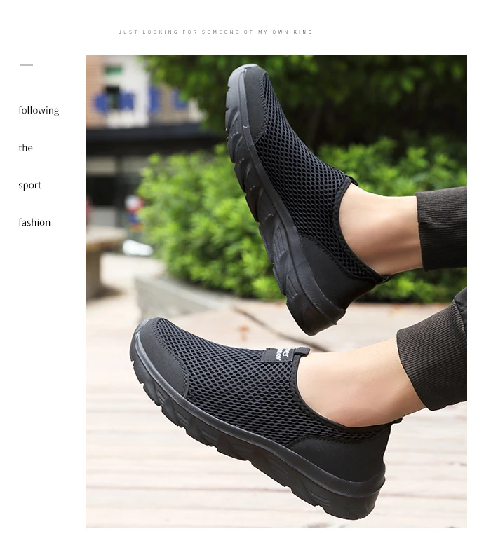 Men's Sneakers Breathable Men Casual Shoes Outdoor Male Slip On Loafers Walking Sneakers Tennis For Men
