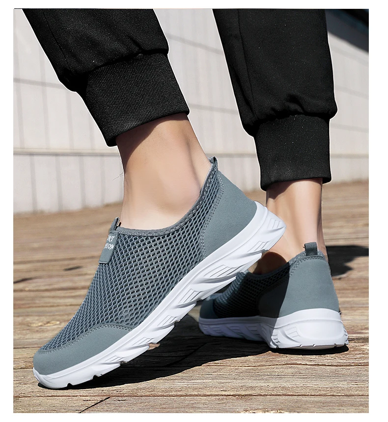 Men's Sneakers Breathable Men Casual Shoes Outdoor Male Slip On Loafers Walking Sneakers Tennis For Men