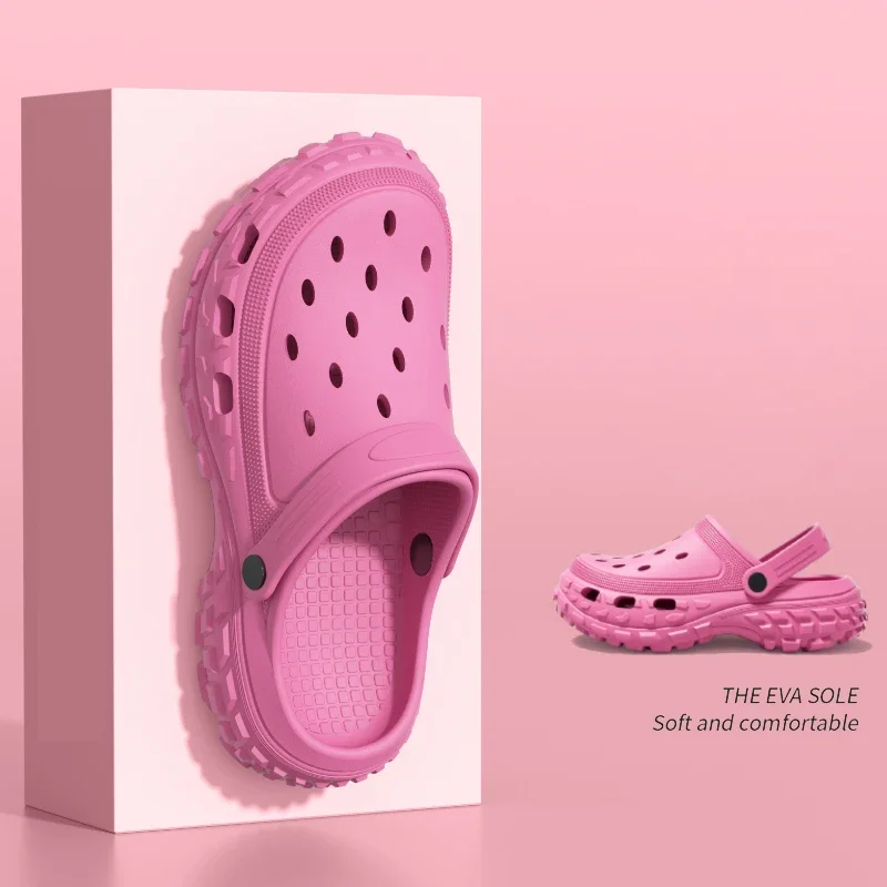 Fashion Summer Couple Style Toe Wrap Sandals Platform Non-slip Flip-flop For Men Women Outdoor Beach Shoes Men's Home Slippers