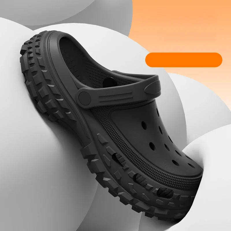 Fashion Summer Couple Style Toe Wrap Sandals Platform Non-slip Flip-flop For Men Women Outdoor Beach Shoes Men's Home Slippers