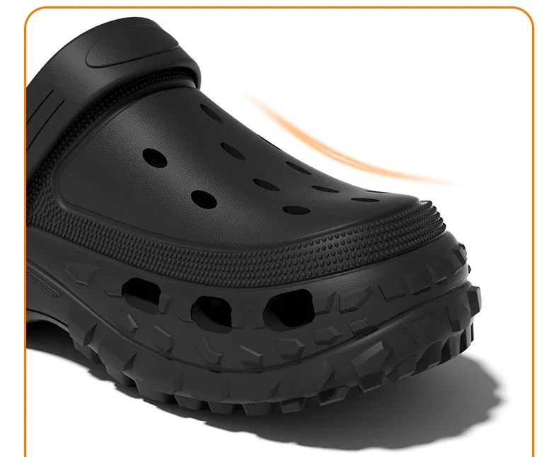 Fashion Summer Couple Style Toe Wrap Sandals Platform Non-slip Flip-flop For Men Women Outdoor Beach Shoes Men's Home Slippers
