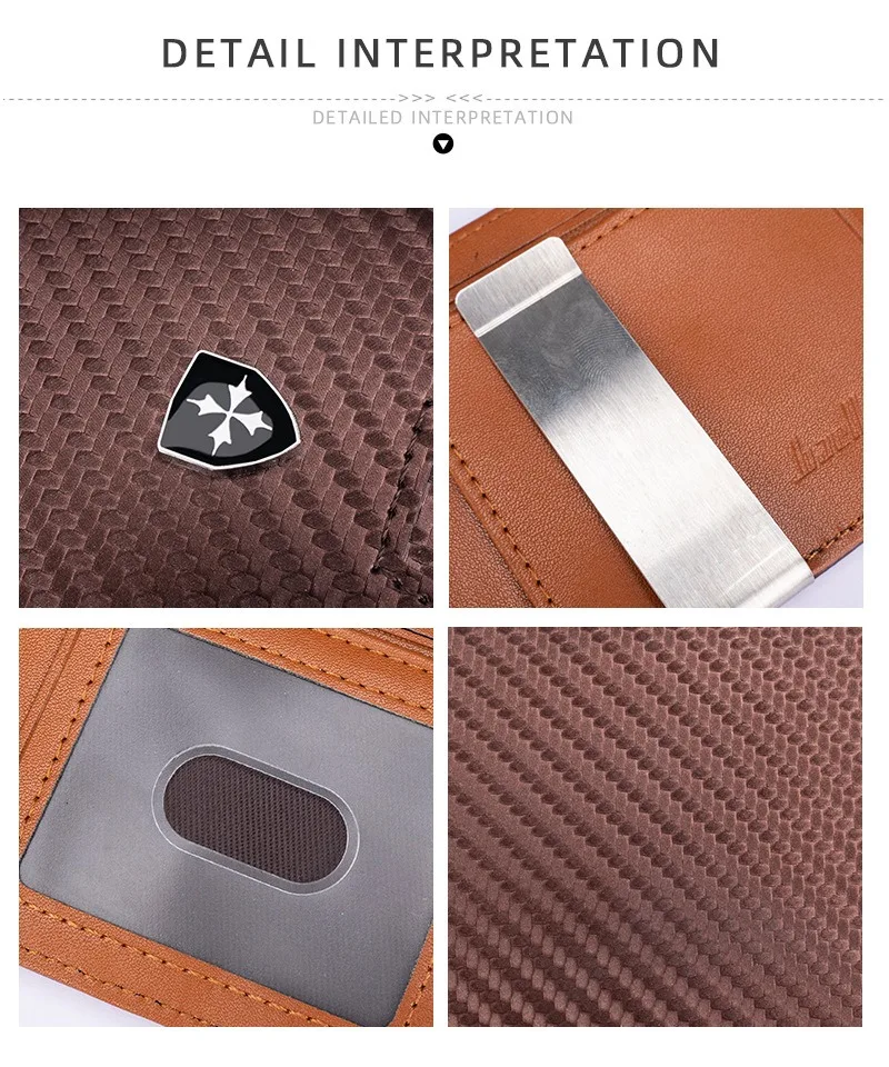 Rfid Carbon Fiber Luxury Men Wallets Money Bag Slim Thin Man Card Holder Wallet for Men Small Short Purse credit card holder
