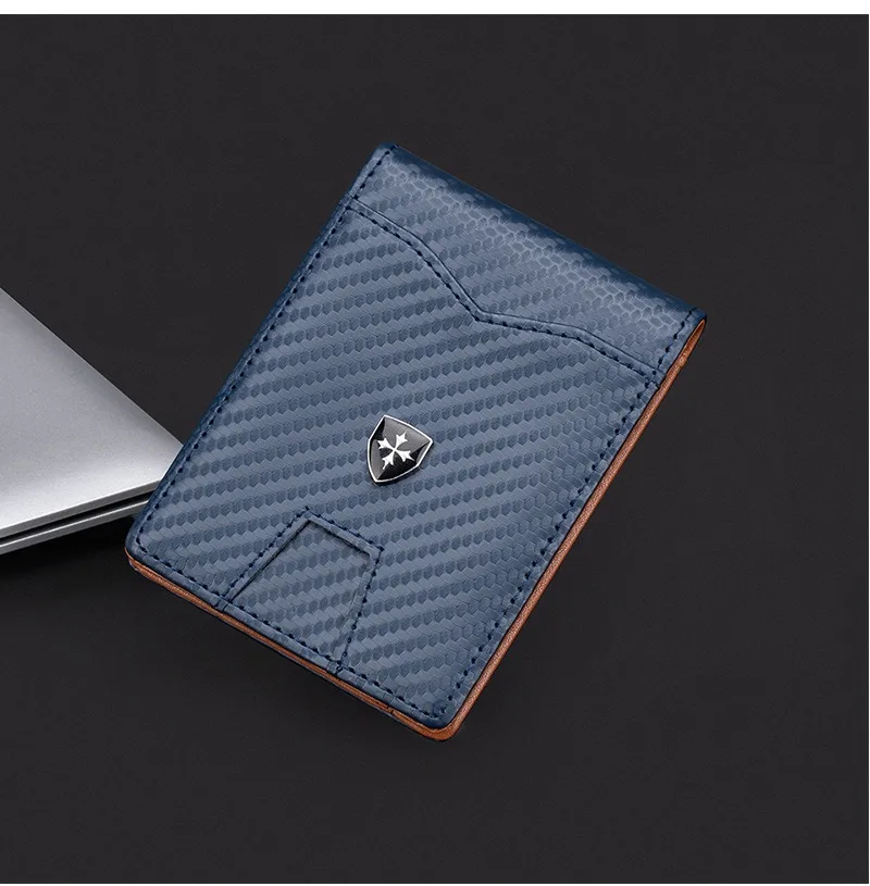 Rfid Carbon Fiber Luxury Men Wallets Money Bag Slim Thin Man Card Holder Wallet for Men Small Short Purse credit card holder