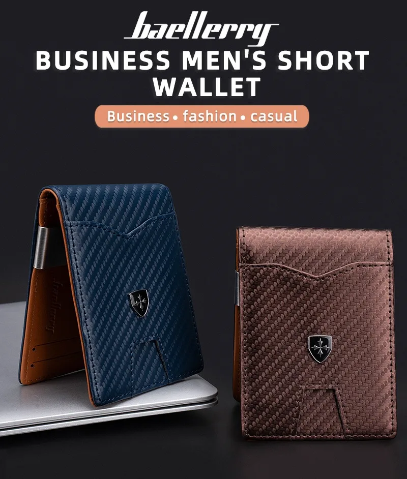 Rfid Carbon Fiber Luxury Men Wallets Money Bag Slim Thin Man Card Holder Wallet for Men Small Short Purse credit card holder