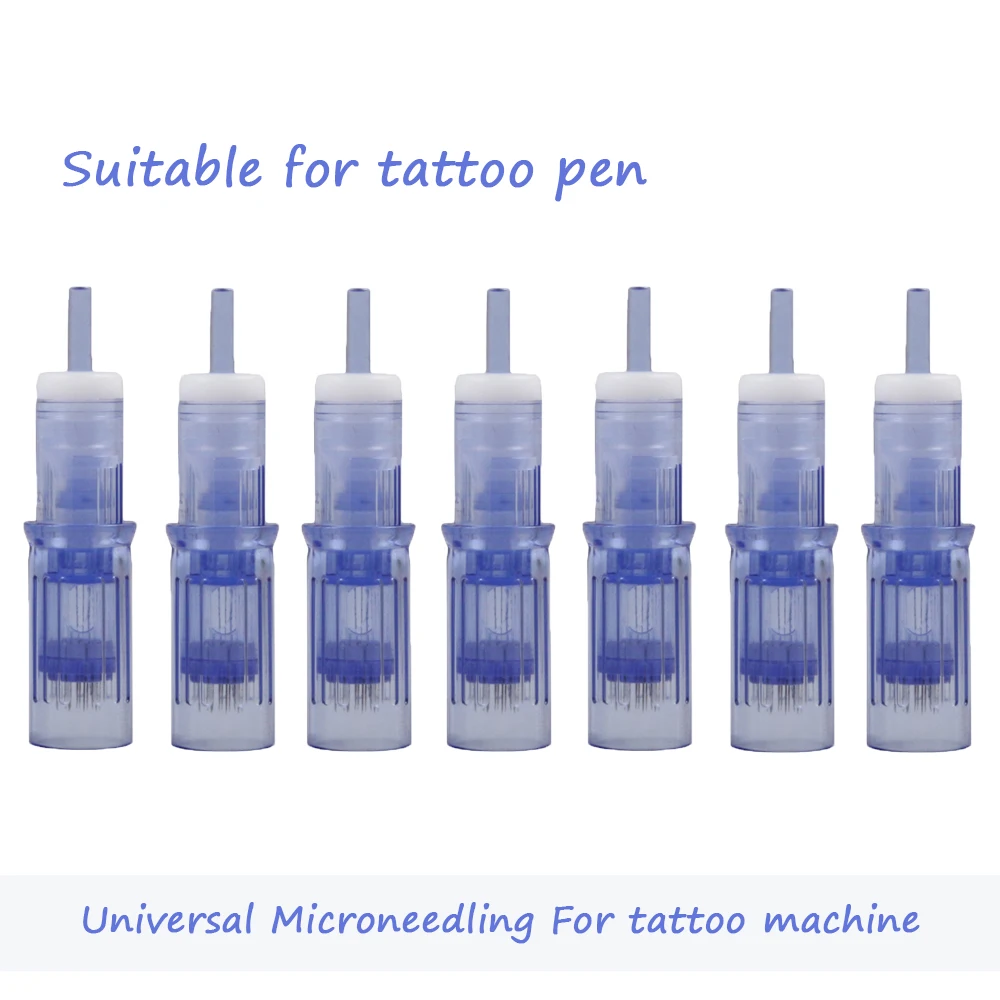 10Pcs Universal Microneedling Derma Needles Cartridge Special Designed For Tattoo Pen 12/36/42 Pins All Rotary Machines Can Fit