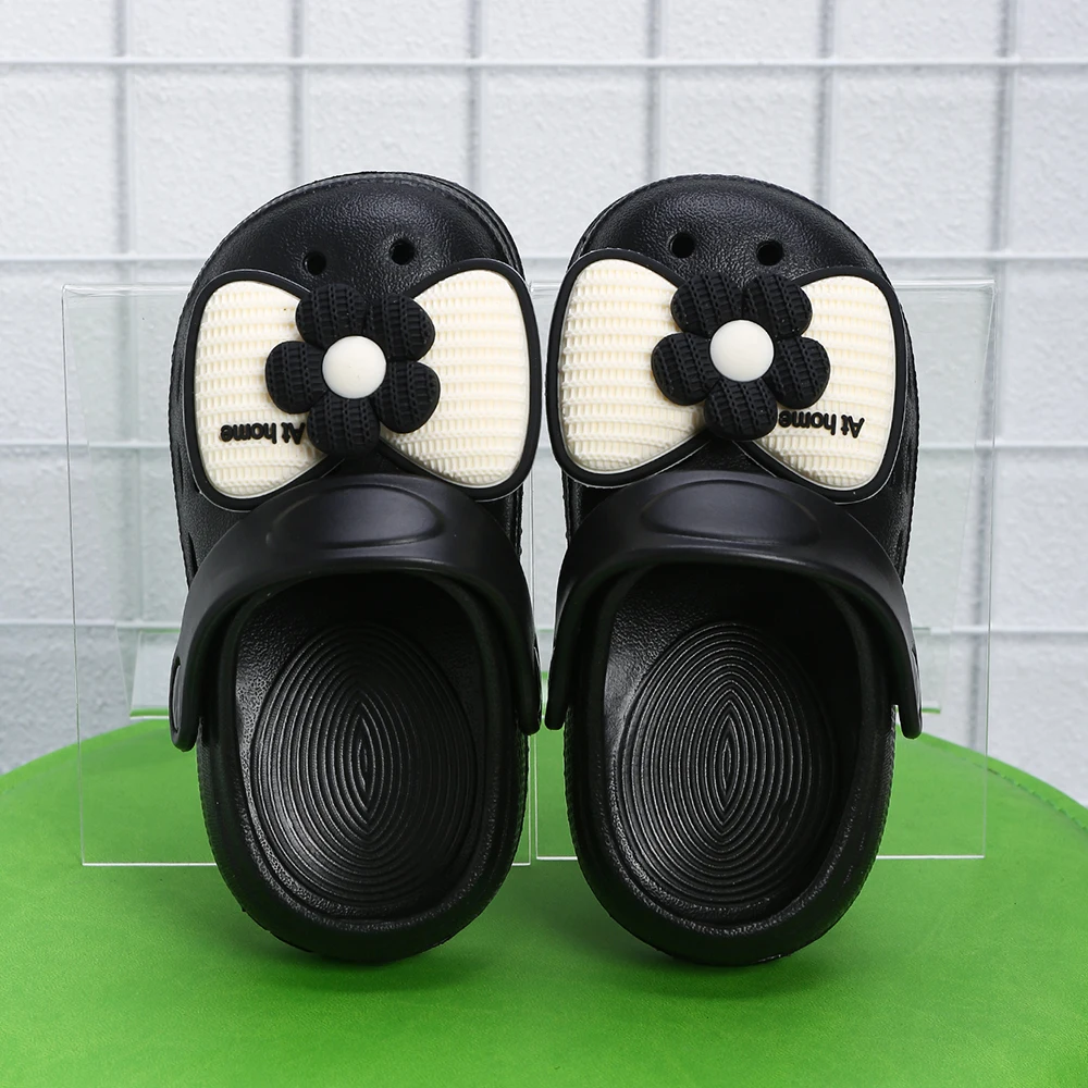 New Children's Slippers Summer Handmade DIY Cartoon Bow Sandals for Girl Flip Flops Non-Slip Garden Beach Shoes