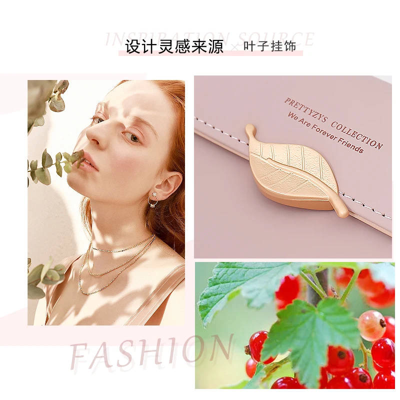 New Purse Female Japan and South Korea Small Fresh PU Solid Color Three Fold Bag Multi-Card Folding Large Capacity Coin Student