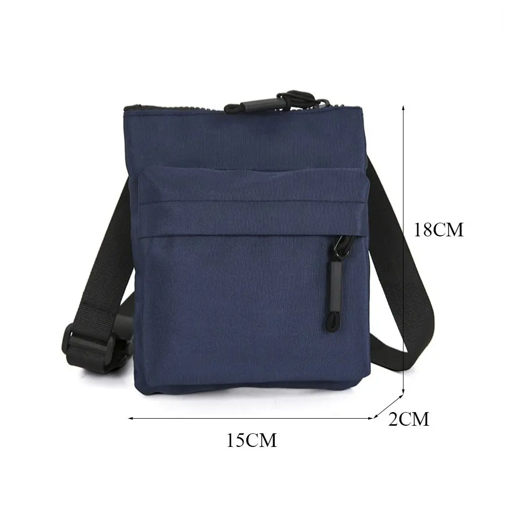 Women Men Nylon Shoulder Bag Fashion Leisure Solid Color Waterproof Cross-body Bag Messenger Bags Outdoor Sports Cellphone Pouch