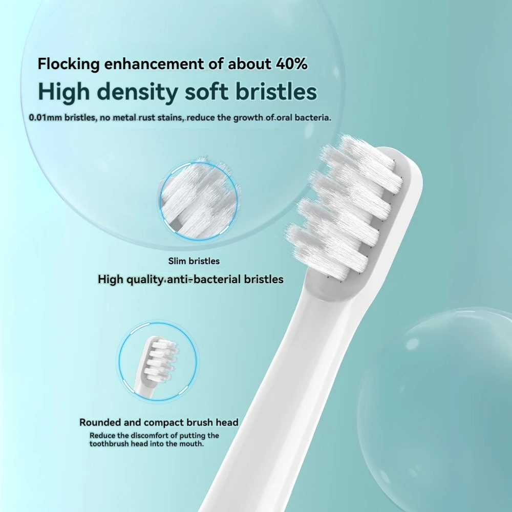 Adaptive Electric Toothbrush Head Compatible Mijia Sonic T100 Replacement Brush Head MES603 Soft Bristle Universal