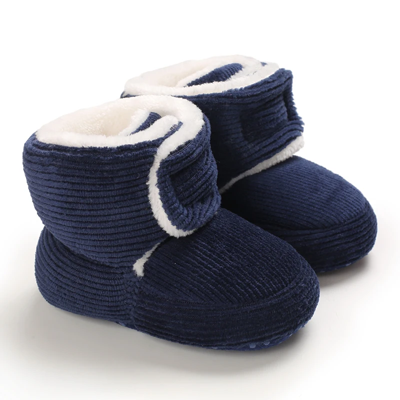 Winter Baby Cotton Shoes Thick Plush Snow Boots Soft Casual Walking Shoes for 0-18 Month Old Comfortable Toddler Footwear